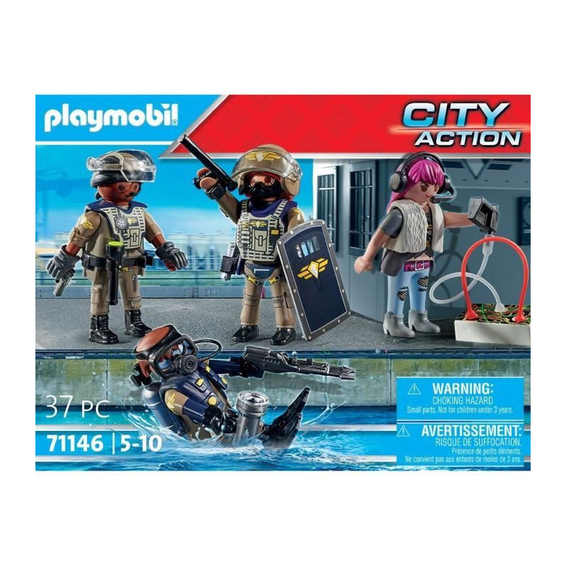 Playmobil 71146 Special Forces Team with Bandit, Policemen