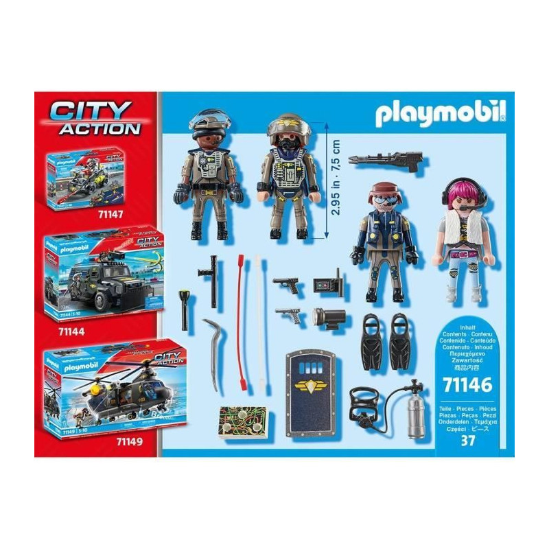 Playmobil 71146 Special Forces Team with Bandit, Policemen