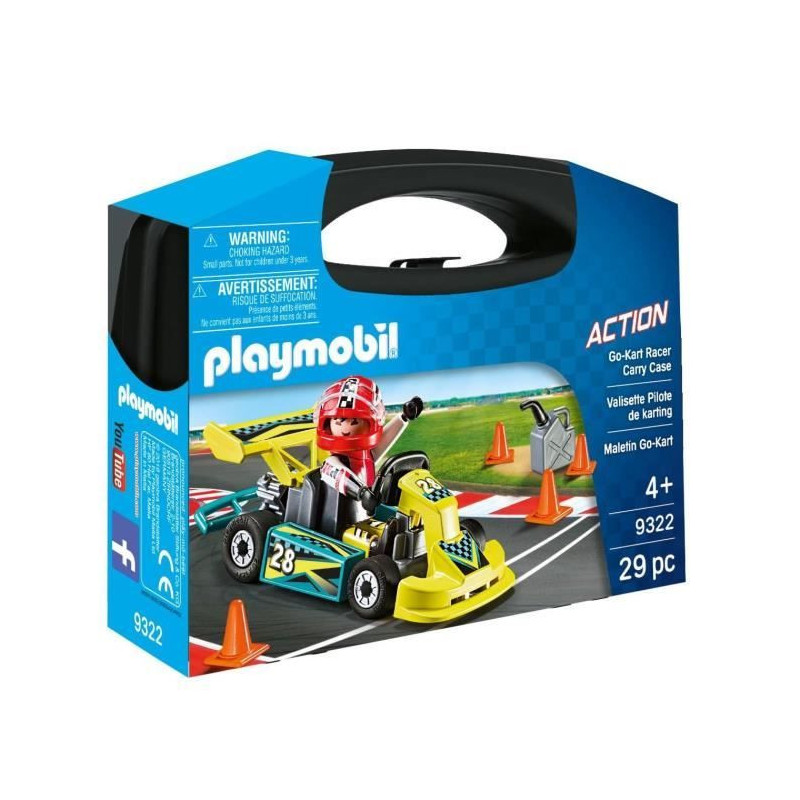 PLAYMOBIL 9322 - Action - Karting Pilot Case - New in 2019