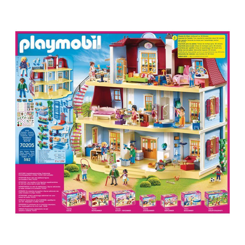 PLAYMOBIL 70205 - Dollhouse La Maison Traditionnelle - Large tradition