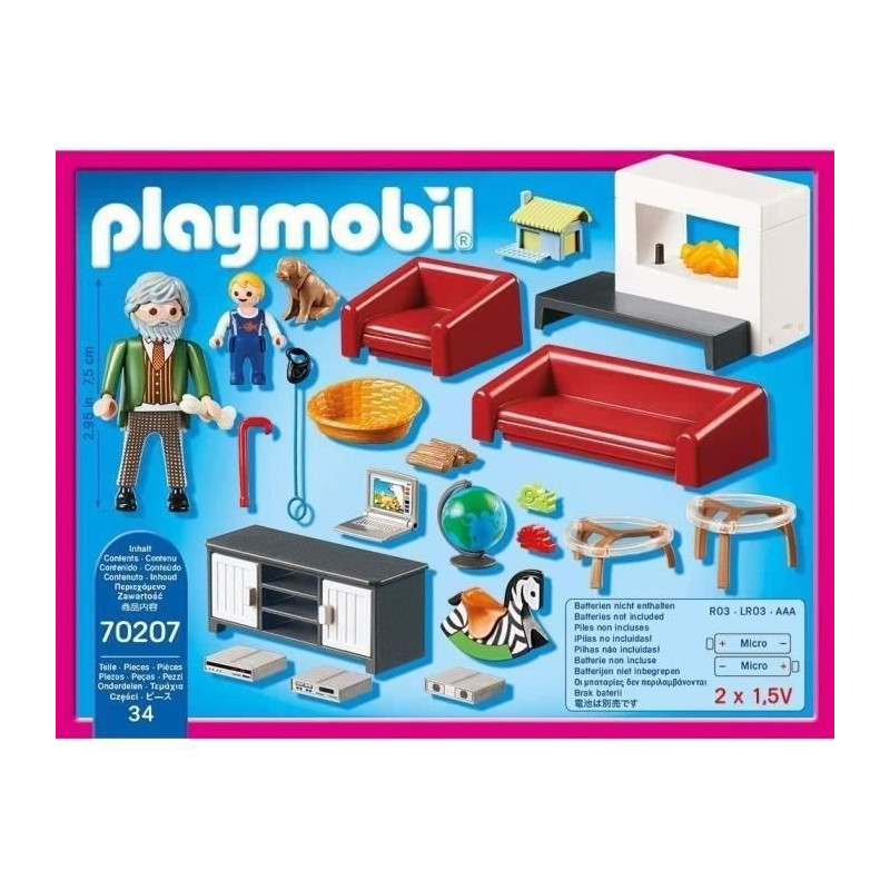 PLAYMOBIL 70207 - Living room with fireplace