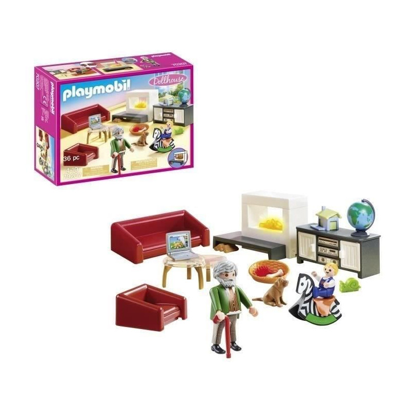 PLAYMOBIL 70207 - Living room with fireplace