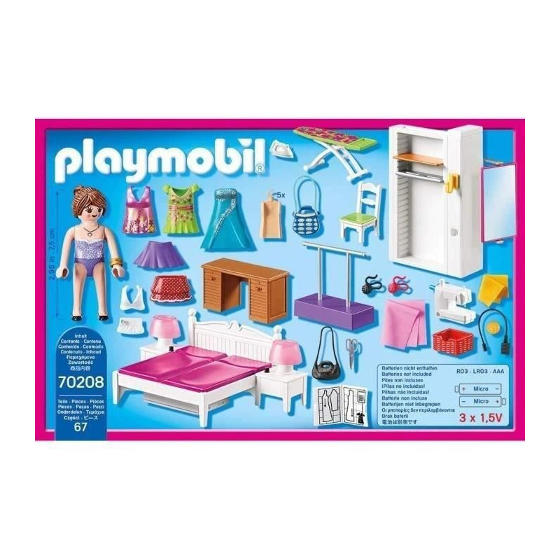 PLAYMOBIL 70208 - Bedroom with sewing space