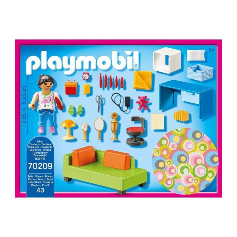 PLAYMOBIL 70209 - Children's room with sofa bed