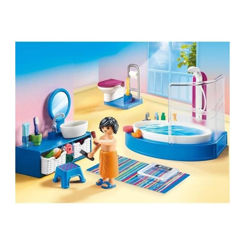 PLAYMOBIL 70211 - Dollhouse La Maison Traditionnelle - Bathroom with b