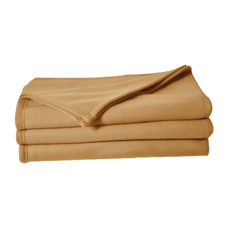 TOISON D'OR - Fleece blanket - Poleco - 220x240cm - Sand