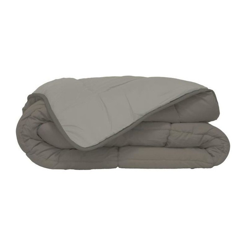 Calgary Hot duvet Microfiber 400g/m² Taupe & Lin 140x200cm