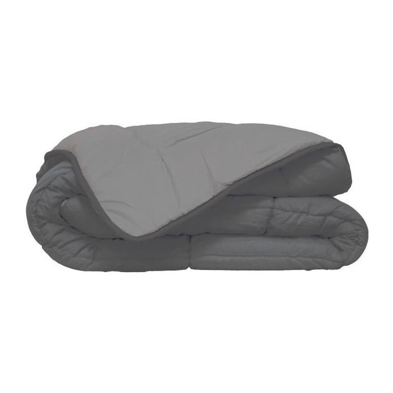 400g/m² microfiber duvet Calgary steel & silver 220x240cm