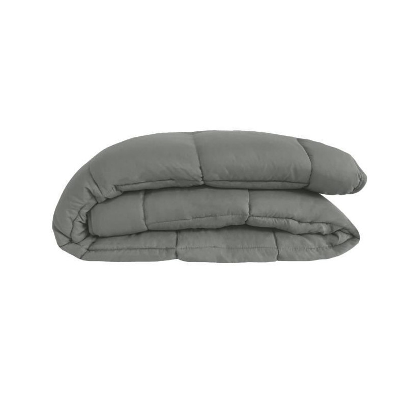 400g/m² microfiber duvet Calgary steel & silver 220x240cm