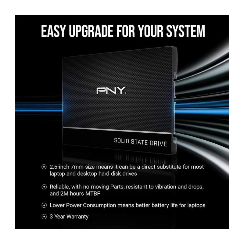 PNY CS900 SSD 2TO 2.5 hard drive