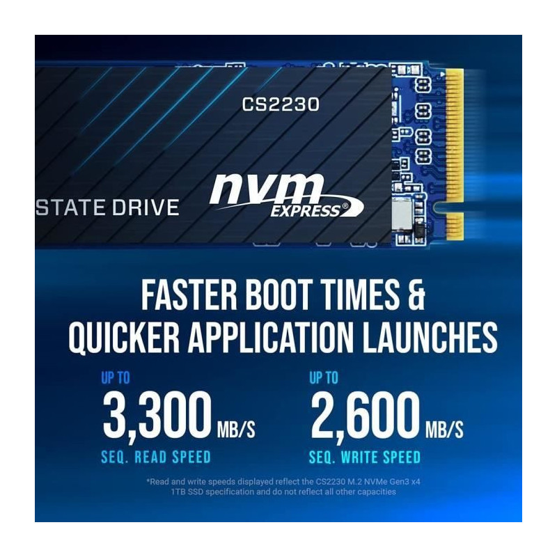 Internal hard drive SSD - M2 - NVME - 1 TB - PCIe - CS2230