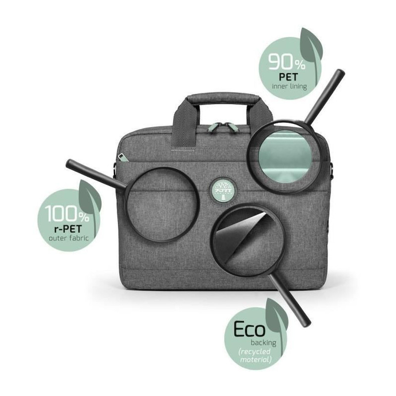 Laptop bag 15.6 - Port designs Yosemite Eco - Gray (62% recycled mater