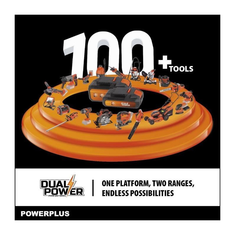 Dual Power Height Size Powdpg7531 - 20 V battery, without battery or c