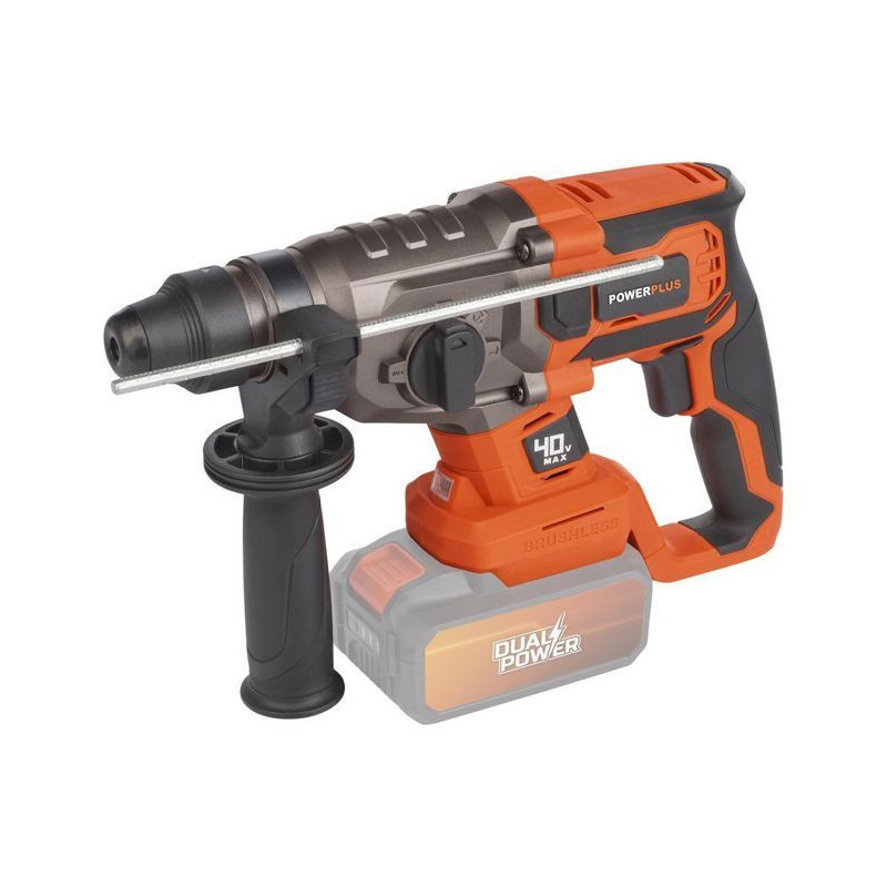 Wireless prank hammer 40V 5J SDS -Plus Brushless + 5 Accessories - Dua