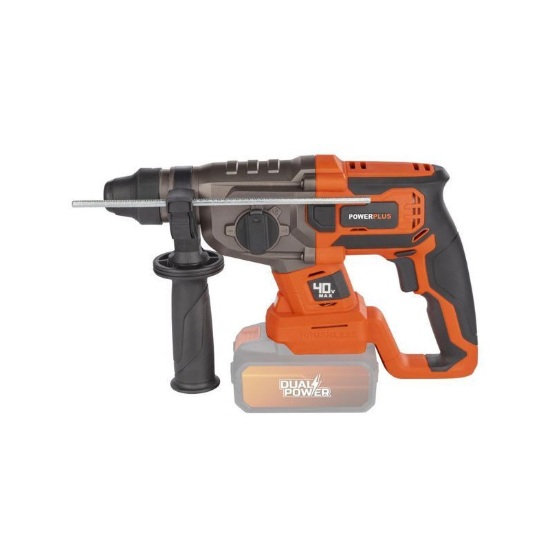 Wireless prank hammer 40V 5J SDS -Plus Brushless + 5 Accessories - Dua