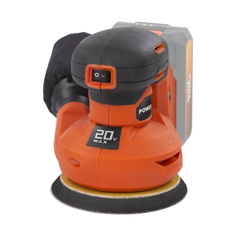 Wireless eccentric sander 20V Ø125 + 1x abrasive G80 - Dual Power Pow