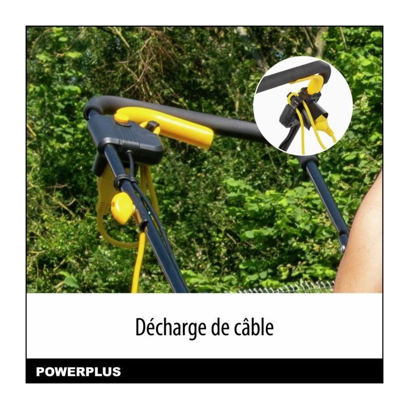 Electric lawn mower - POWERPLUS - POWEG62203 - 1000 W - 320 mm Ø - Wi