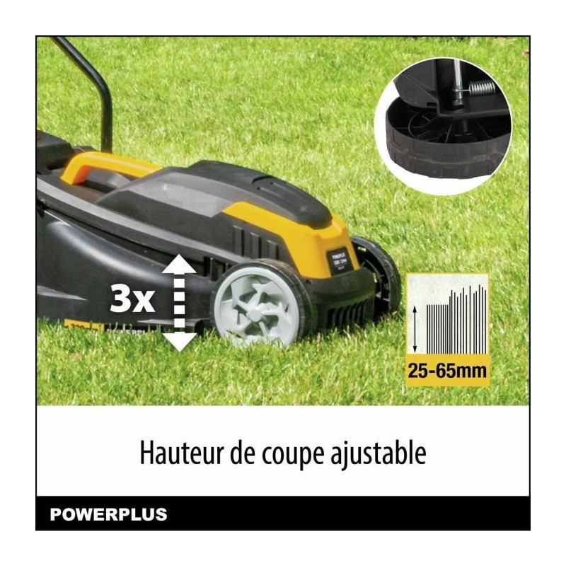 Electric Lawn Mower and Edger - POWERPLUS - POWXG62205T - 1300 W & 32