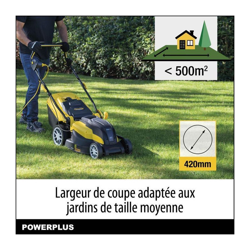 PowerPlus Powxg6281 Powxg6281 electric lawn mower - 2000 W lawn mower,