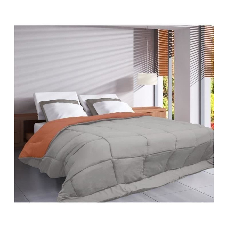 POYET MOTTE Quilt Microfiber 400g / m² CALGARY - 140 x 200 cm - Pebbl
