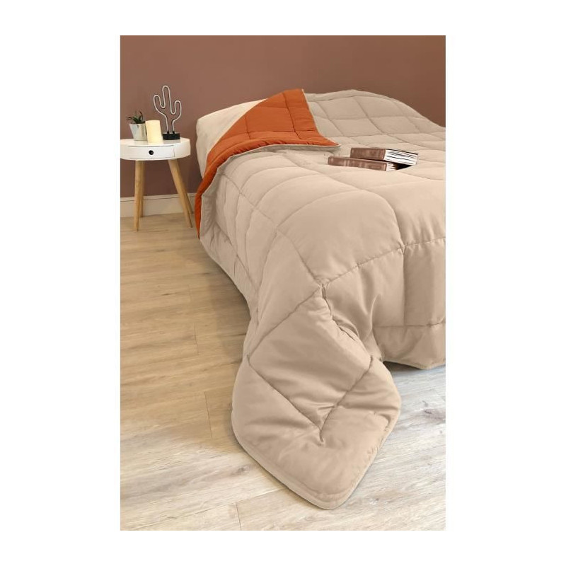 POYET MOTTE Quilt Microfiber 400g / m² CALGARY - 140 x 200 cm - Pebbl