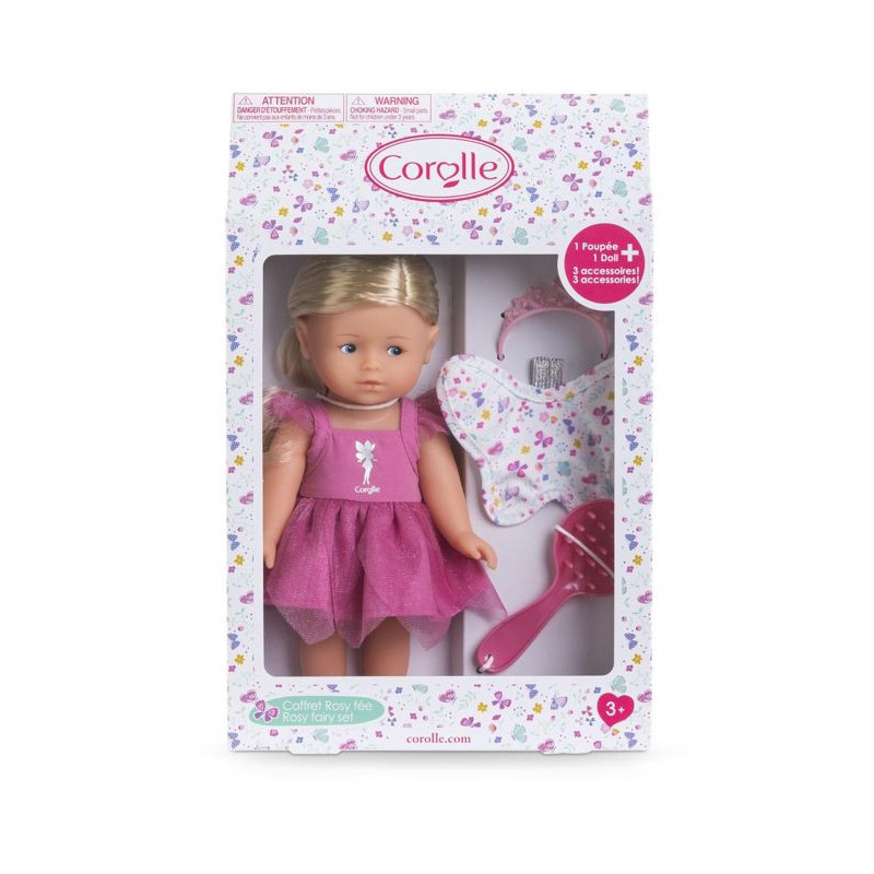 Mini Corolline Box Set - Corolle - Rosy Fée - Vinyl Doll - Fairy Dres