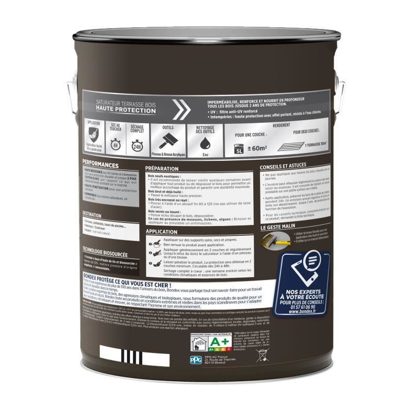 BONDEX - Saturator - Teak - Matt - 5L