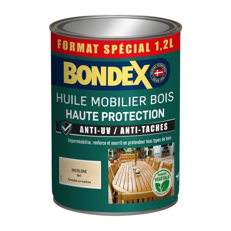 Colorless furniture oil - BONDEX - 441376 - Matt - 1.2 L