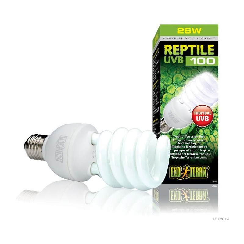 UVB compact fluorescent bulb for terrarium - EXO TERRA - Reptile UVB 1