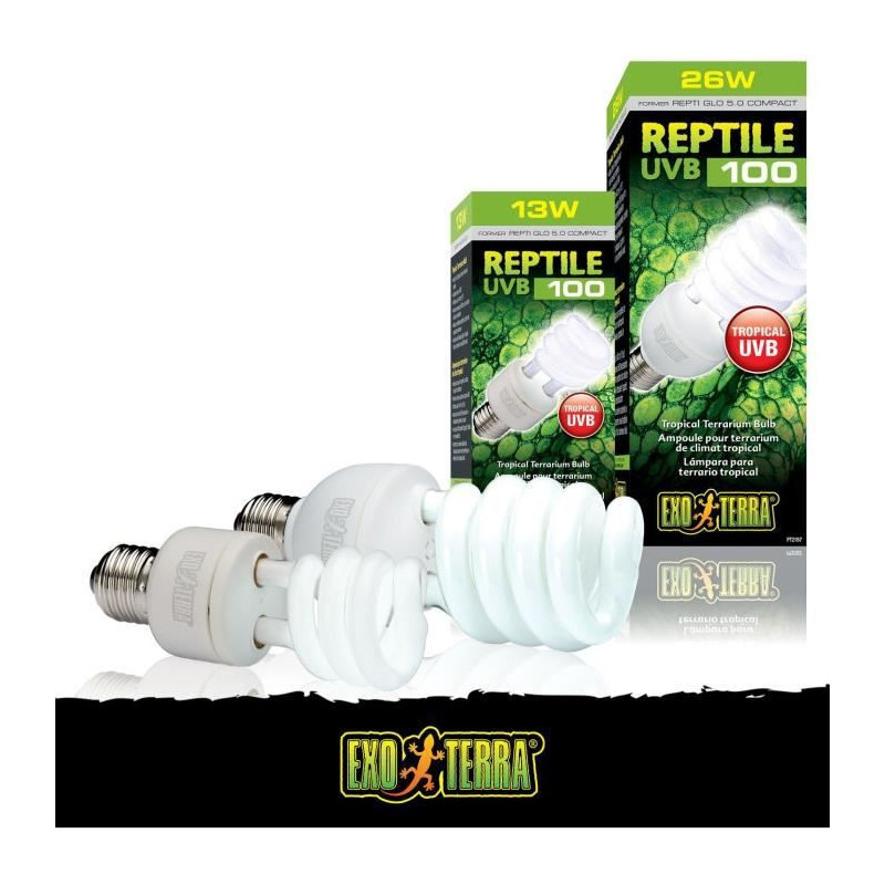 UVB compact fluorescent bulb for terrarium - EXO TERRA - Reptile UVB 1