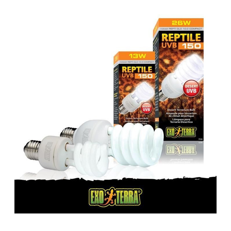 UVB Compact Fluorescent Bulb for Terrarium - EXO TERRA - Reptile UVB 1