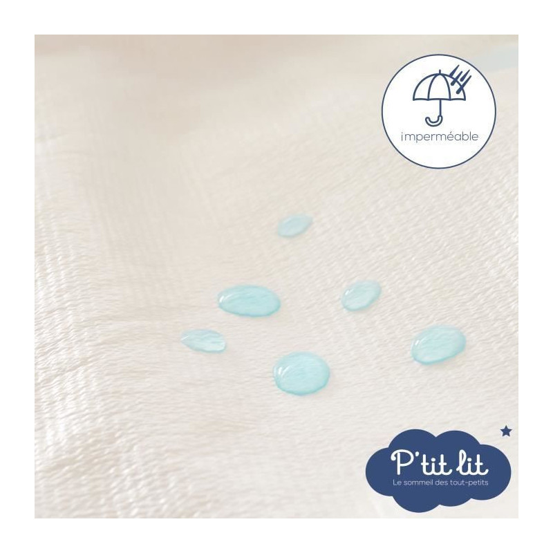 Set of 2 Baby Mattress Protectors - 70x140 cm - Waterproof and Micro B