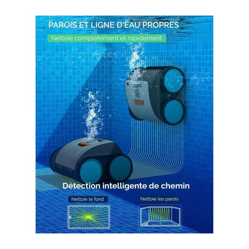 BESTWAY Aquaglide autonomous swimming pool robot vacuum cleaner for fl