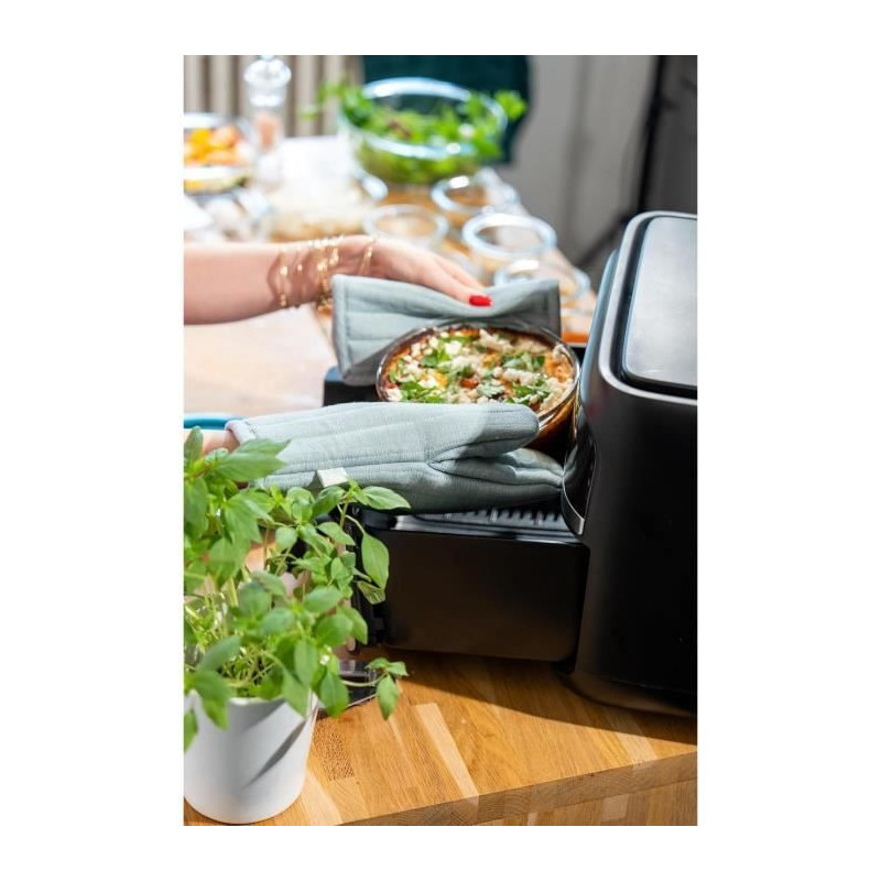 Air fryer dish - PYREX - 1450144 - Round - Borosilicate glass - 26 cm