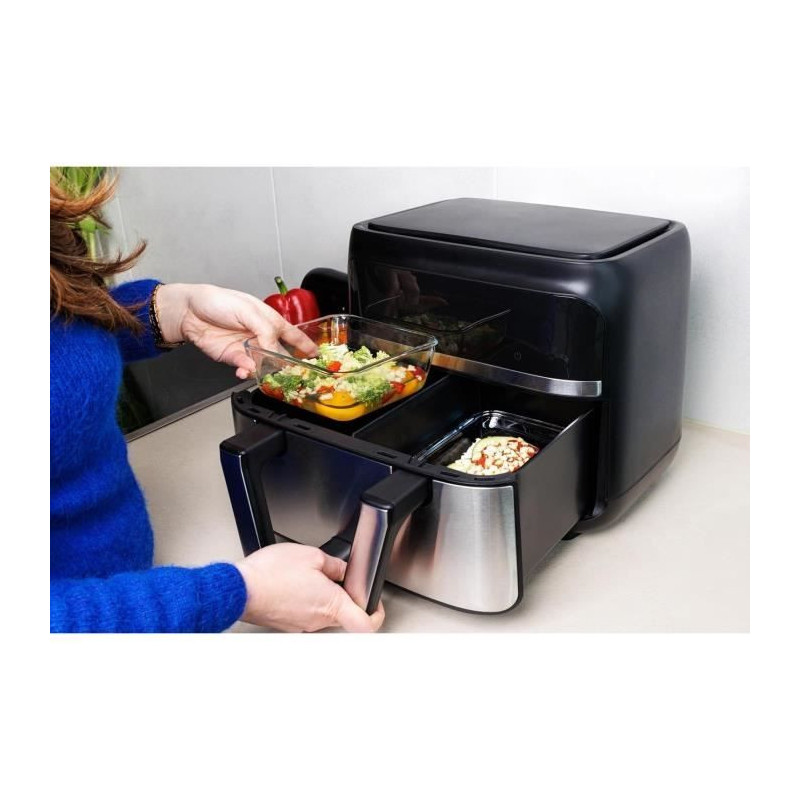Air fryer dish - PYREX - 1450141 - Square - Borosilicate glass - 20 x