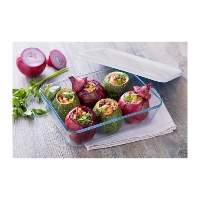 PYREX - 243P000 / 7046 - Rectangular dish with lid - 25cm * 19 cm - Py