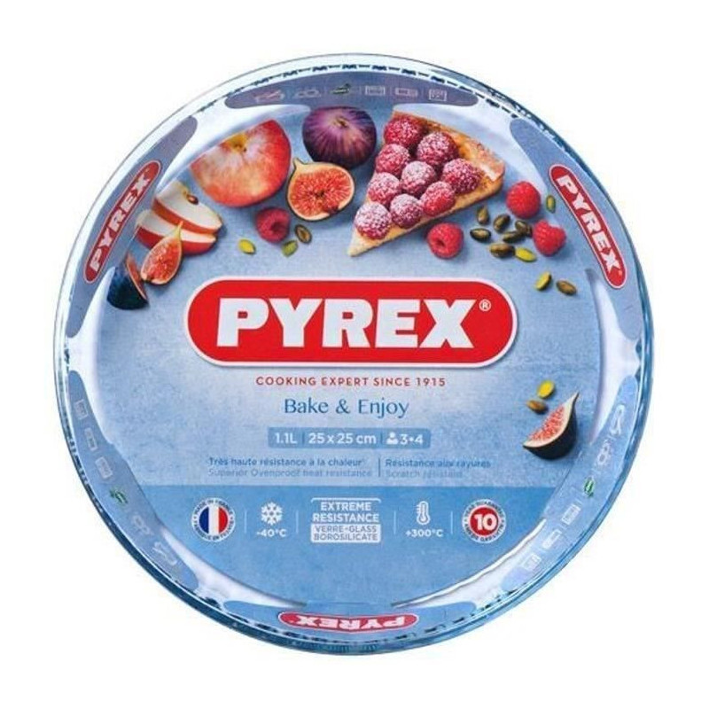 PYREX Classic Glassware pie plate 27 cm transparent