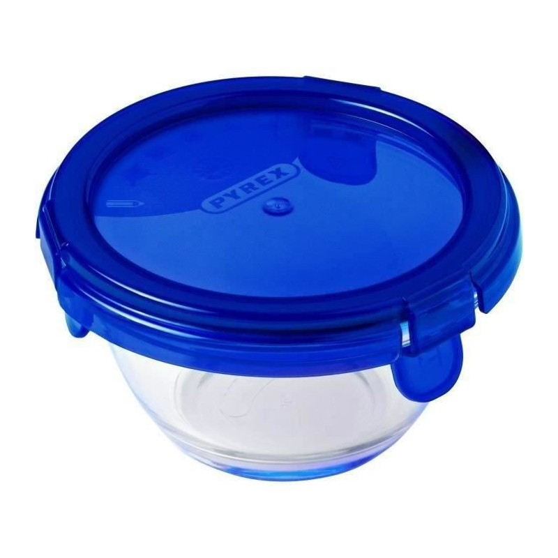 PYREX - COOK & GO - Round box in vere with lid 11 * 6 cm