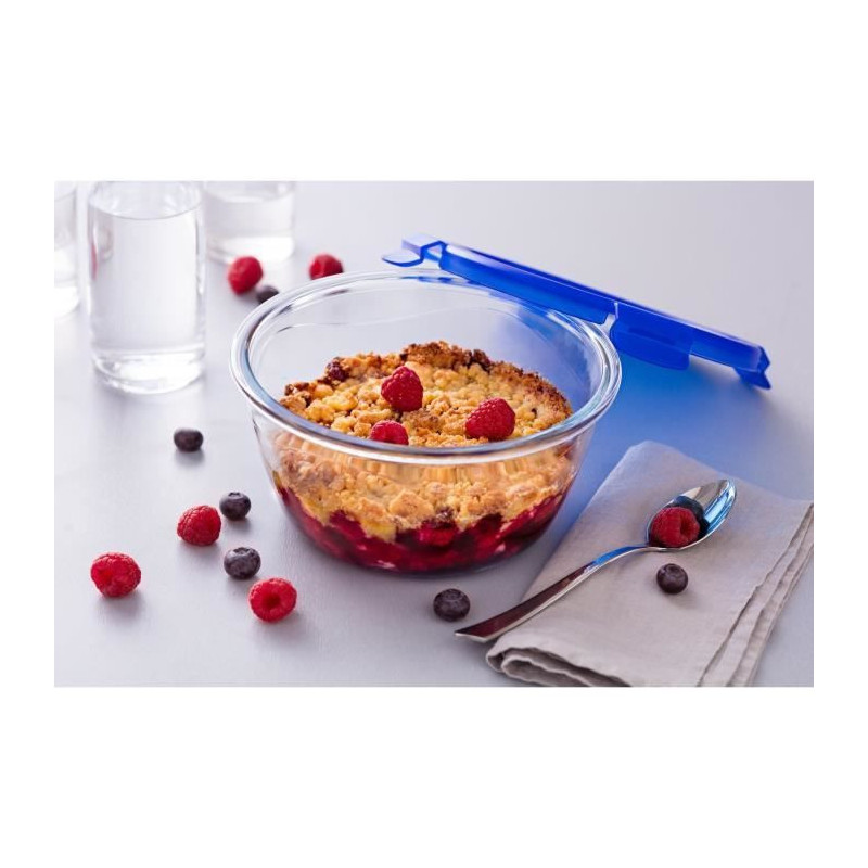 PYREX - COOK & GO - Round box in vere with lid 11 * 6 cm