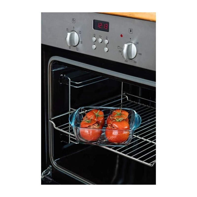 PYREX - COOK & HEAT - Square glass box with lid 25 * 22 cm