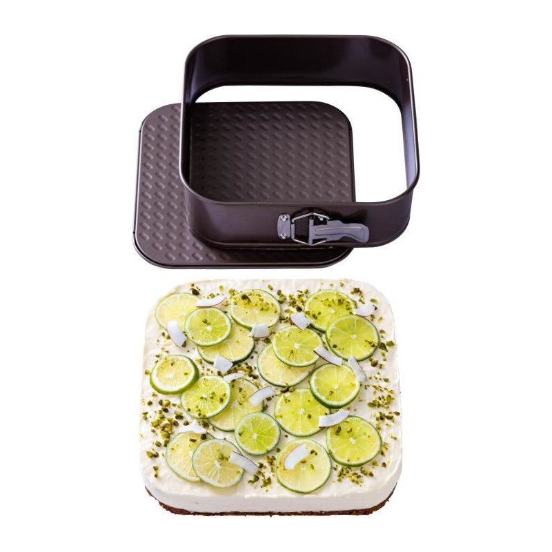Springform pan - PYREX - 1452080 - Square - Carbon steel - Non-stick -
