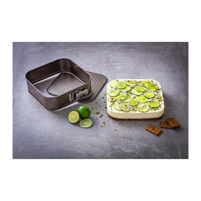 Springform pan - PYREX - 1452080 - Square - Carbon steel - Non-stick -