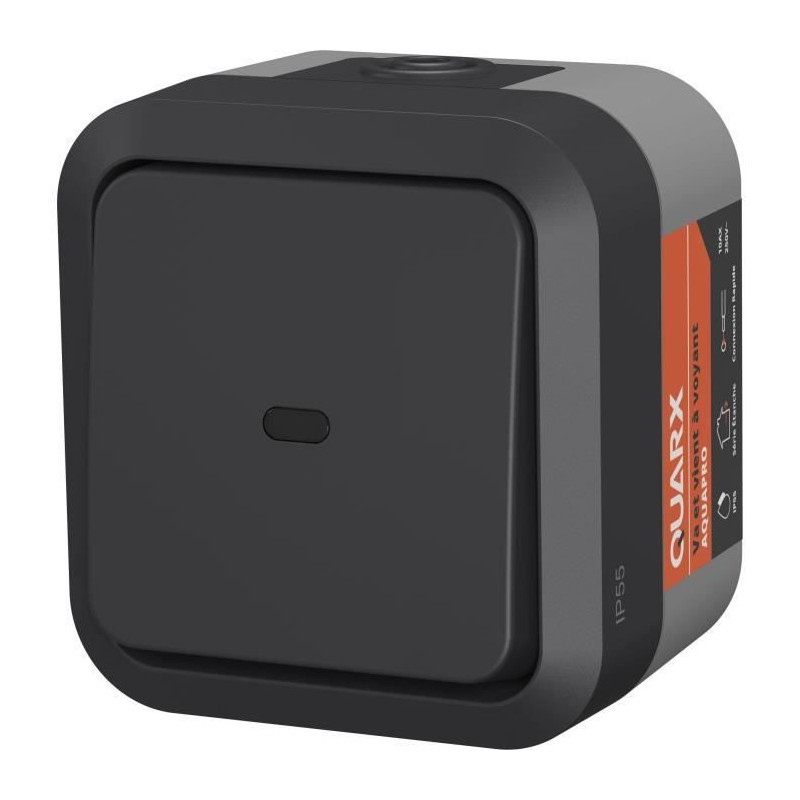 Two-way switch - QUARX - Aqua Pro - Outdoor, indicator light, IP55, 25