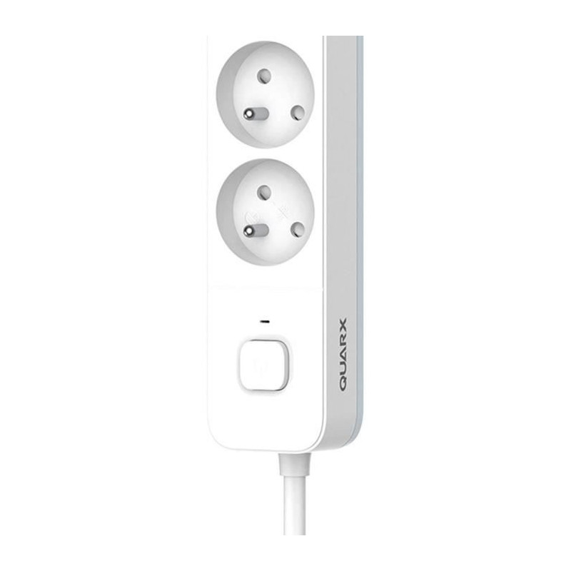 Power strip - QUARX - 5 sockets - With 3m cable, child protection