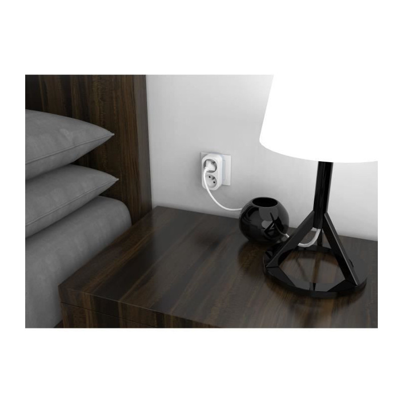 Biplite - QUARX - 2P 16A - White and light gray, NF compliant
