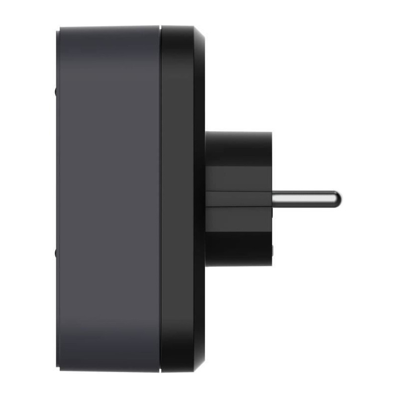 Biplite - QUARX - 2P 16A - Black and anthracite grey, NF compliant