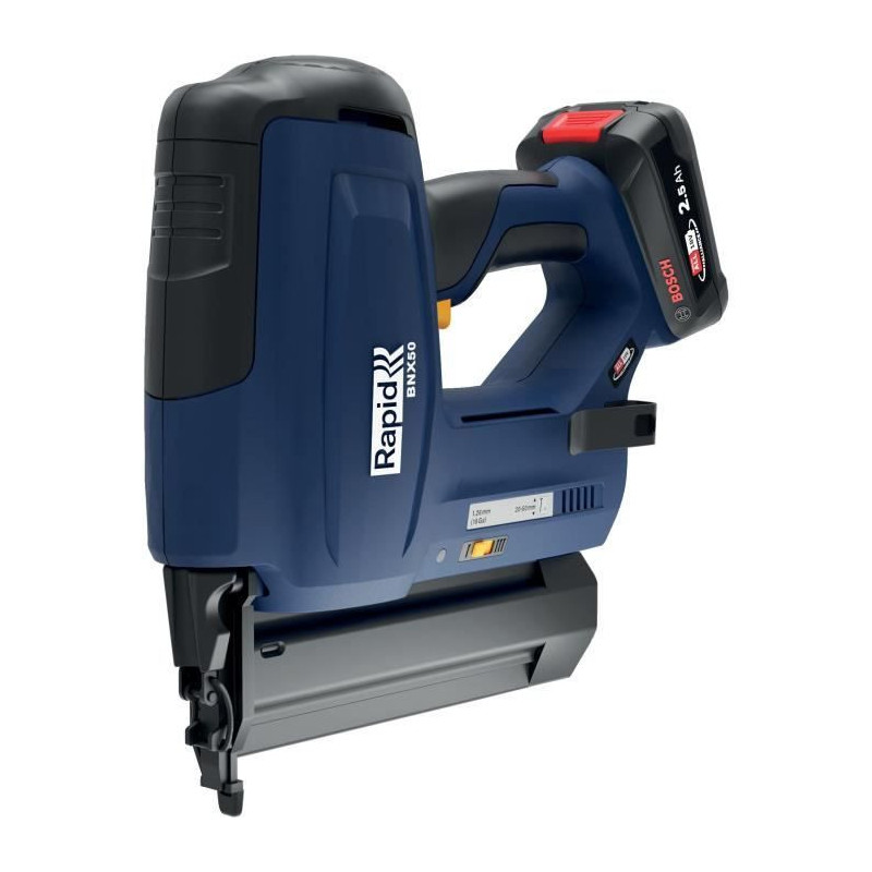 18V battery nailer for 8/20-50mm - RAPID - BNX50 - Case + 2.5Ah batter