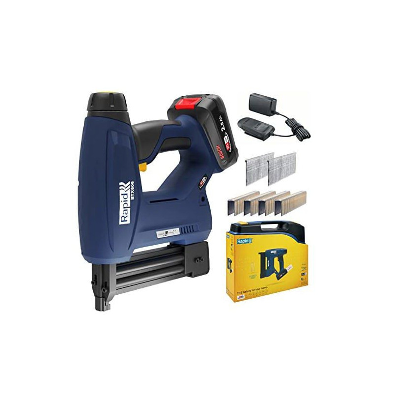 18V battery-powered stapler for 606/12-25mm - 8/15-25mm - RAPID - BTX6