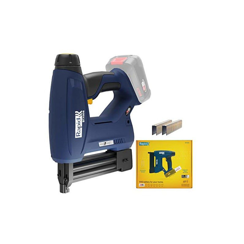 RAPID BTX606 BATTERY-POWERED STAPLER NAILER - Sold without battery