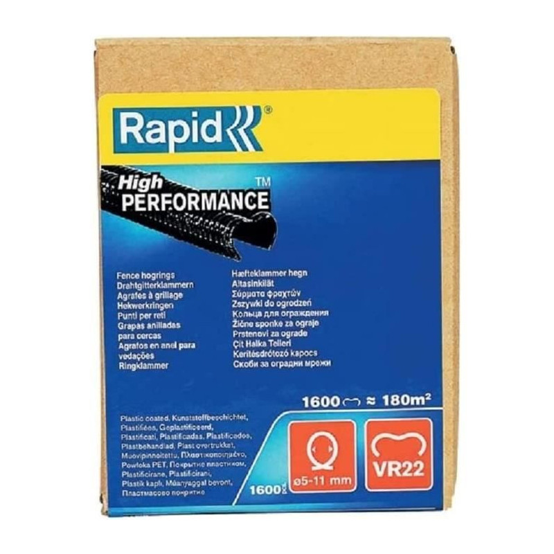 Rapid VR22 Black Laminated Wire Mesh Staples